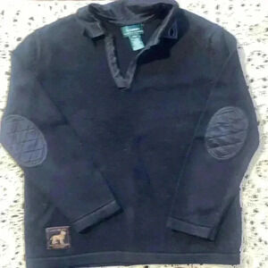 Lauren Ralph Lauren cotton sweater with satin collar